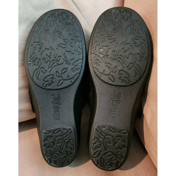 Alegria Lauryn Leather Metallic Floral Comfort Clogs LAU-557 Womens 36 US 6-6.5 - Picture 8 of 9